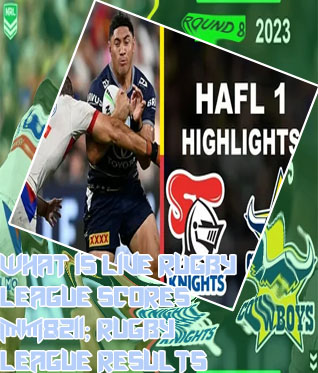Live rugby league scores